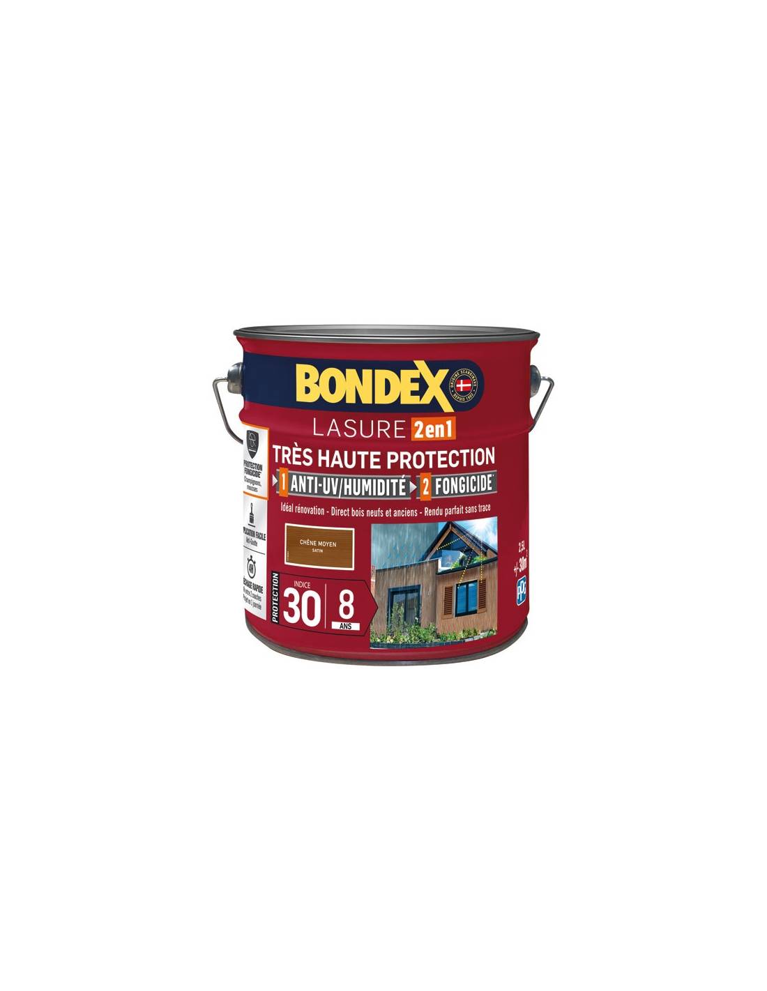 Bondex - Bondex Lasure Ind 30 8 Ans 2.5l Chêne Moyen - Bondex