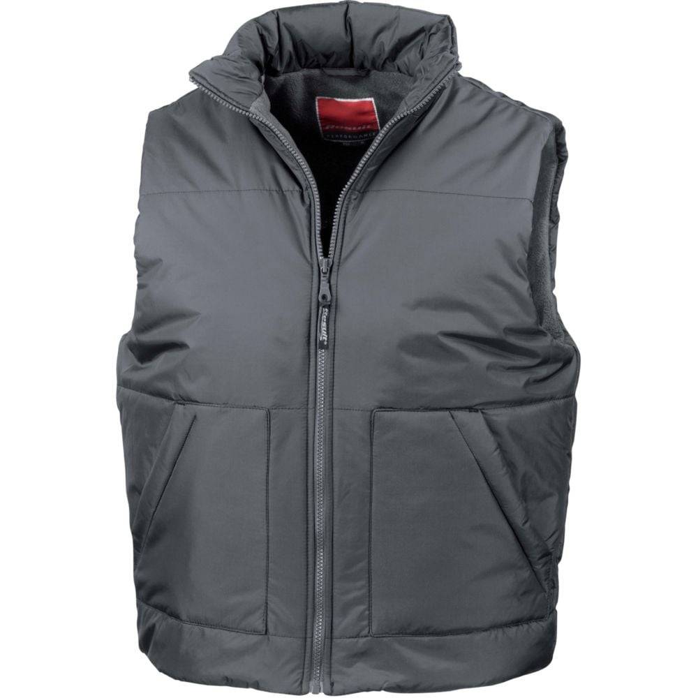 Bodywarmer de travail Result DOUBLÉ POLAIRE Gris L - Image 1