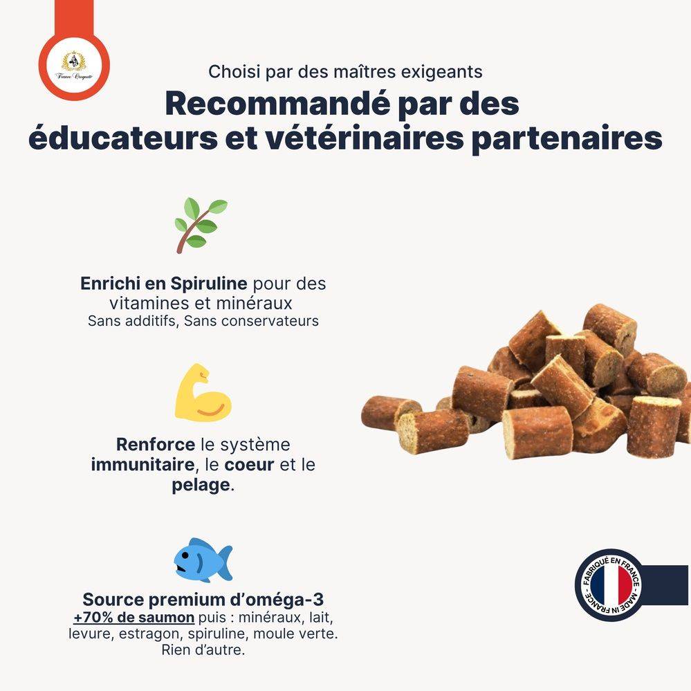 France Croquettes - France Croquettes Friandise pour chien Bouchées de saumon au colostrum - 300 g - Image 5