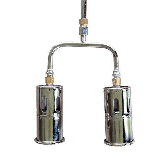 Désherbeur thermique Pro 2 Bruleurs Ø 60 mm Turbo Tuyau 5m Détendeur gaz 4.0 bar Allume gaz Chariot INTEC - Image 4