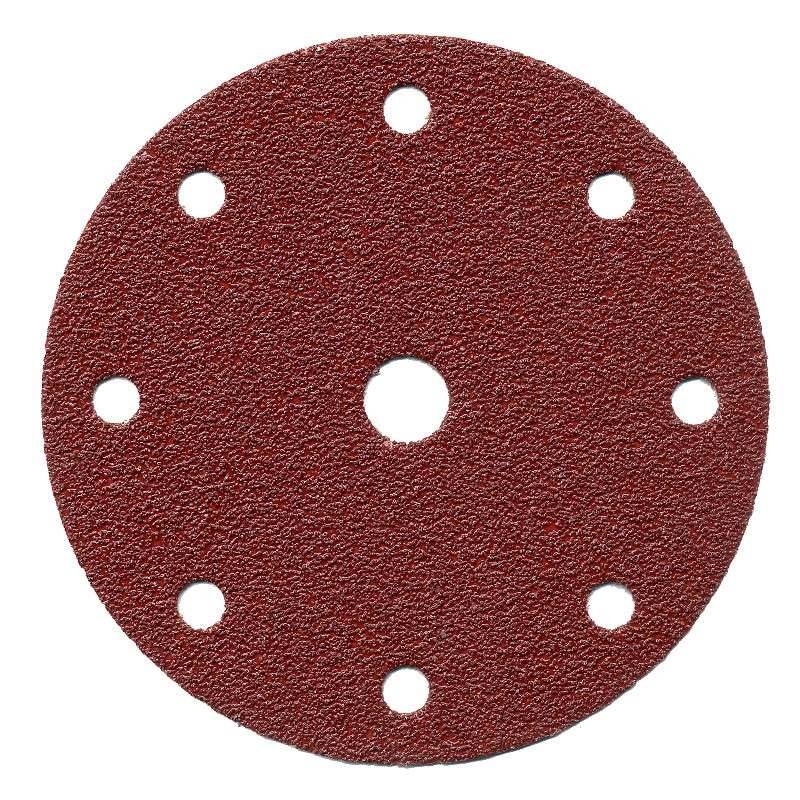 Makita - 10 disques abrasifs MAKITA Ø 150mm Red (8+1 trous) - taille  - MAKITA ACCESSOIRES - Image 1