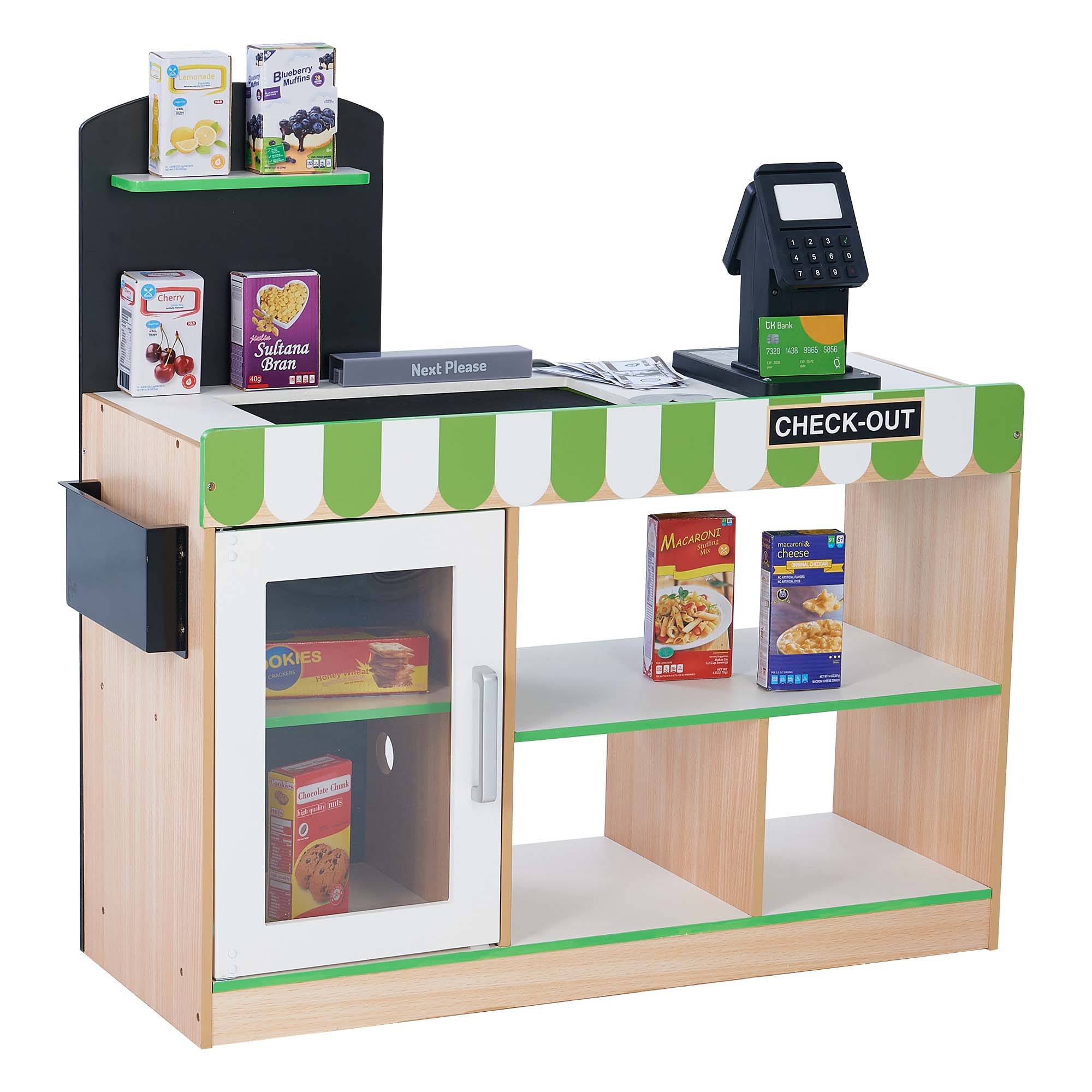 Caisse enregistreuse électronique enfant supermarché 79.4 cm, Vert Teamson Kids - Image 1