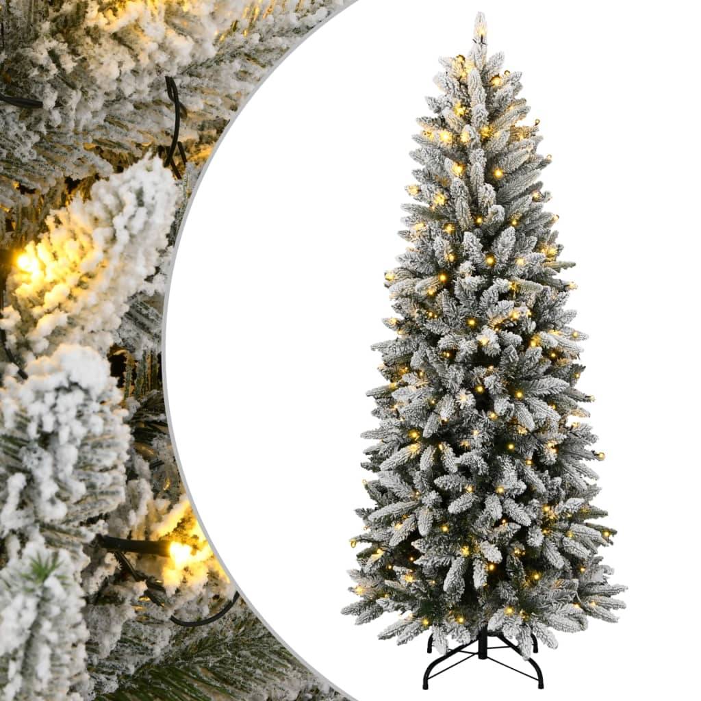 Sapin de Noël | Arbre de Noël artificiel 150 LED et neige floquée 150 cm Maison Chic - Image 2