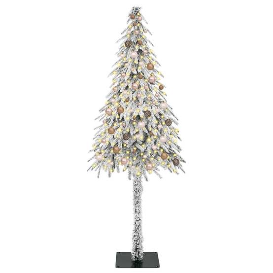 ComfortXL - Sapin de Noël Artificiel Enneigé 210 cm, Kit Complet avec 300 LED et 120 Boules – ComfortXL Outdoor Living - Image 3