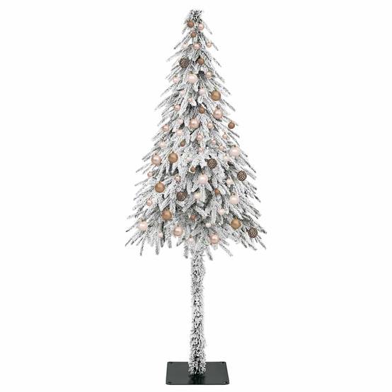 ComfortXL - Sapin de Noël Artificiel Enneigé 210 cm, Kit Complet avec 300 LED et 120 Boules – ComfortXL Outdoor Living - Image 4