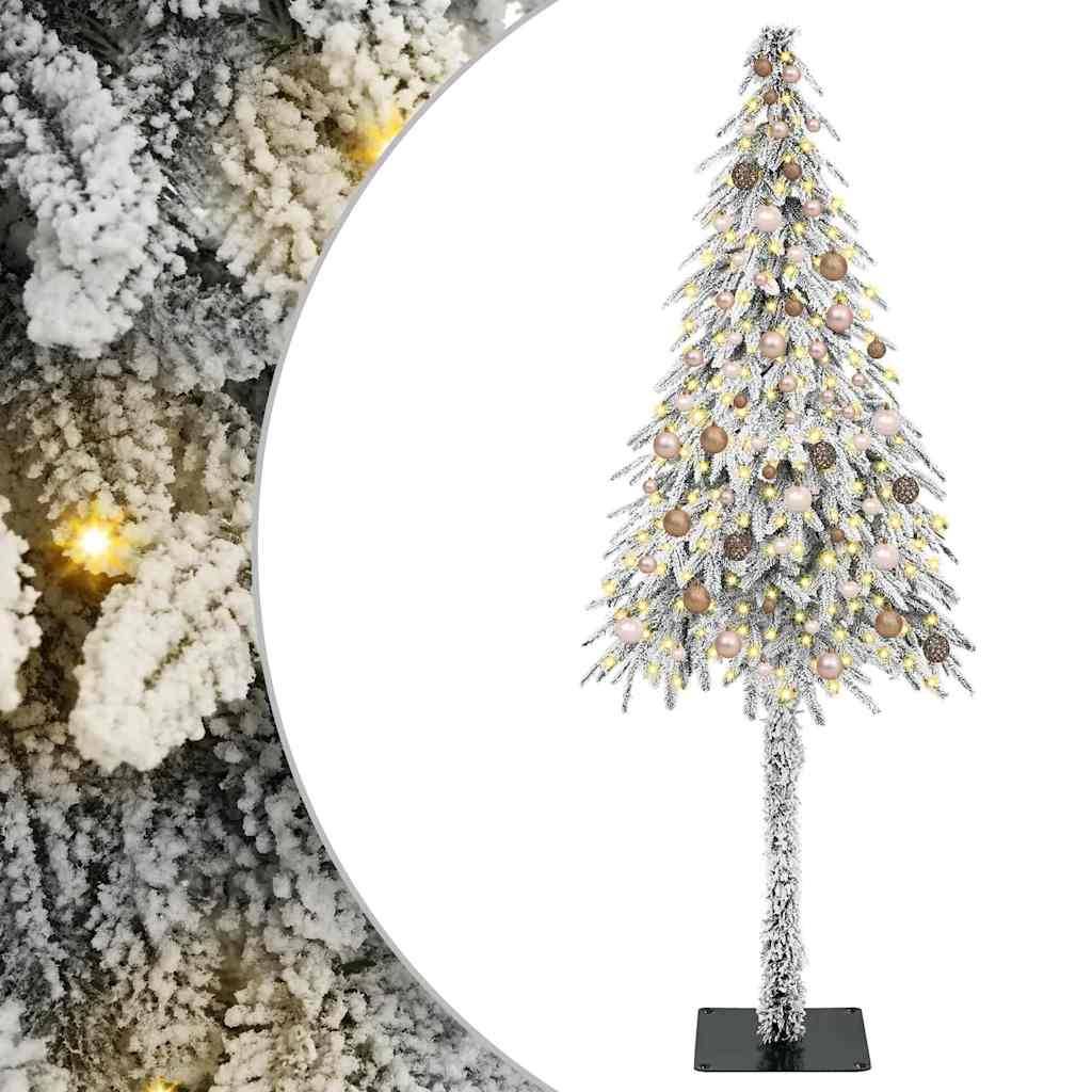 ComfortXL - Sapin de Noël Artificiel Enneigé 210 cm, Kit Complet avec 300 LED et 120 Boules – ComfortXL Outdoor Living - Image 2