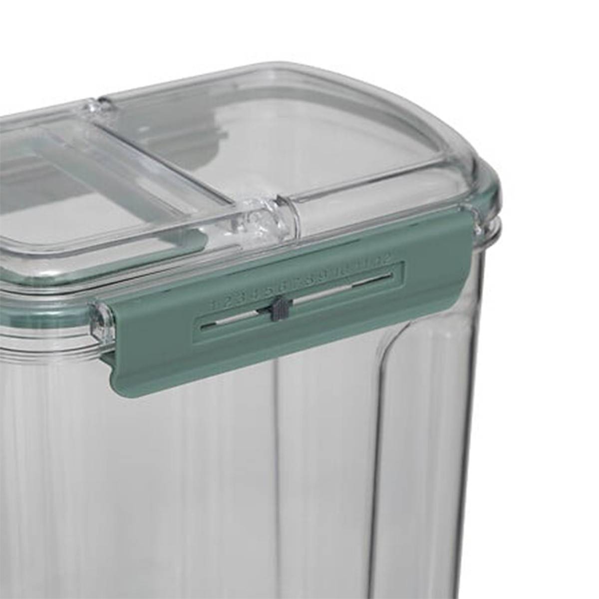 Boîte de Conservation Double Verseur "Neo" 3,5L Transparent - Image 3