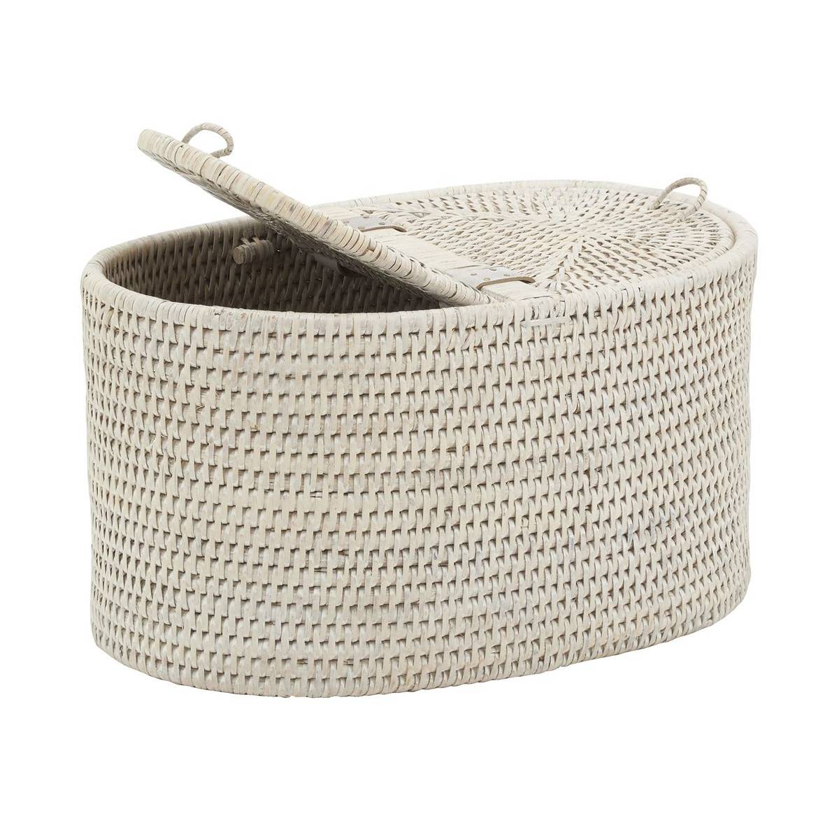 Aubry Gaspard - Rangement pour papier toilette en rotin - Image 1