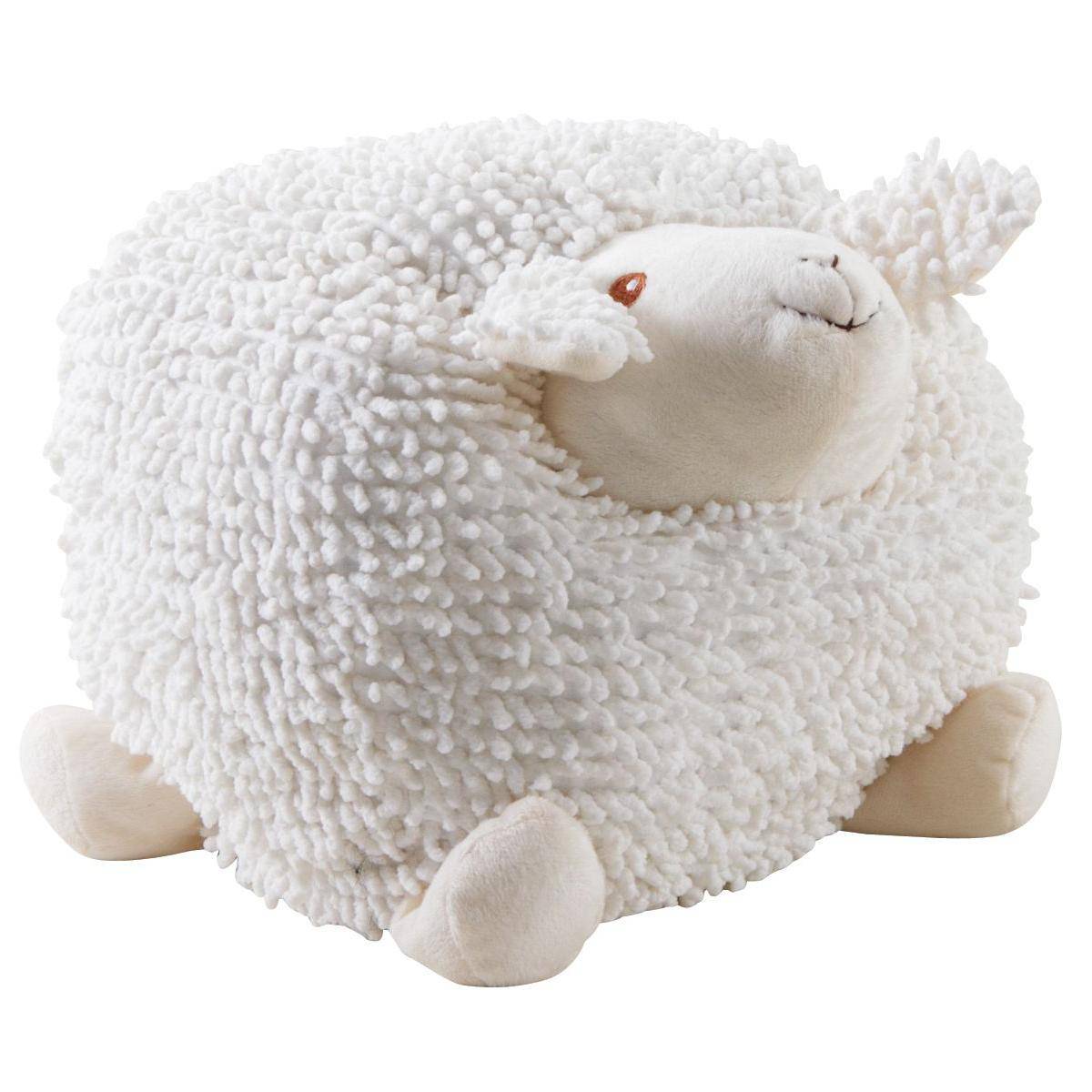 Aubry Gaspard - Mouton en coton blanc Shaggy 30 cm - Image 1