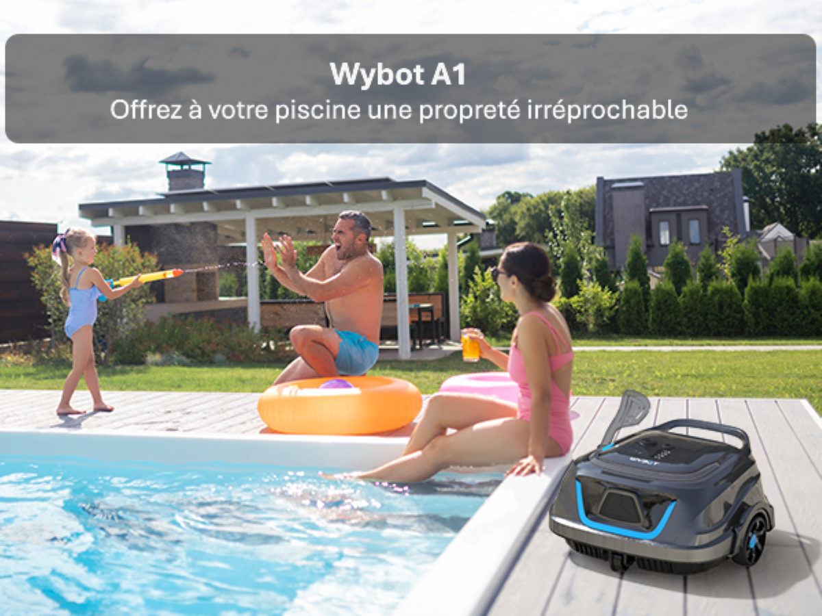 Robot de piscine sans fil Wybot A1 - Nettoyage du fond,Batterie Grande Autonomie - Image 7