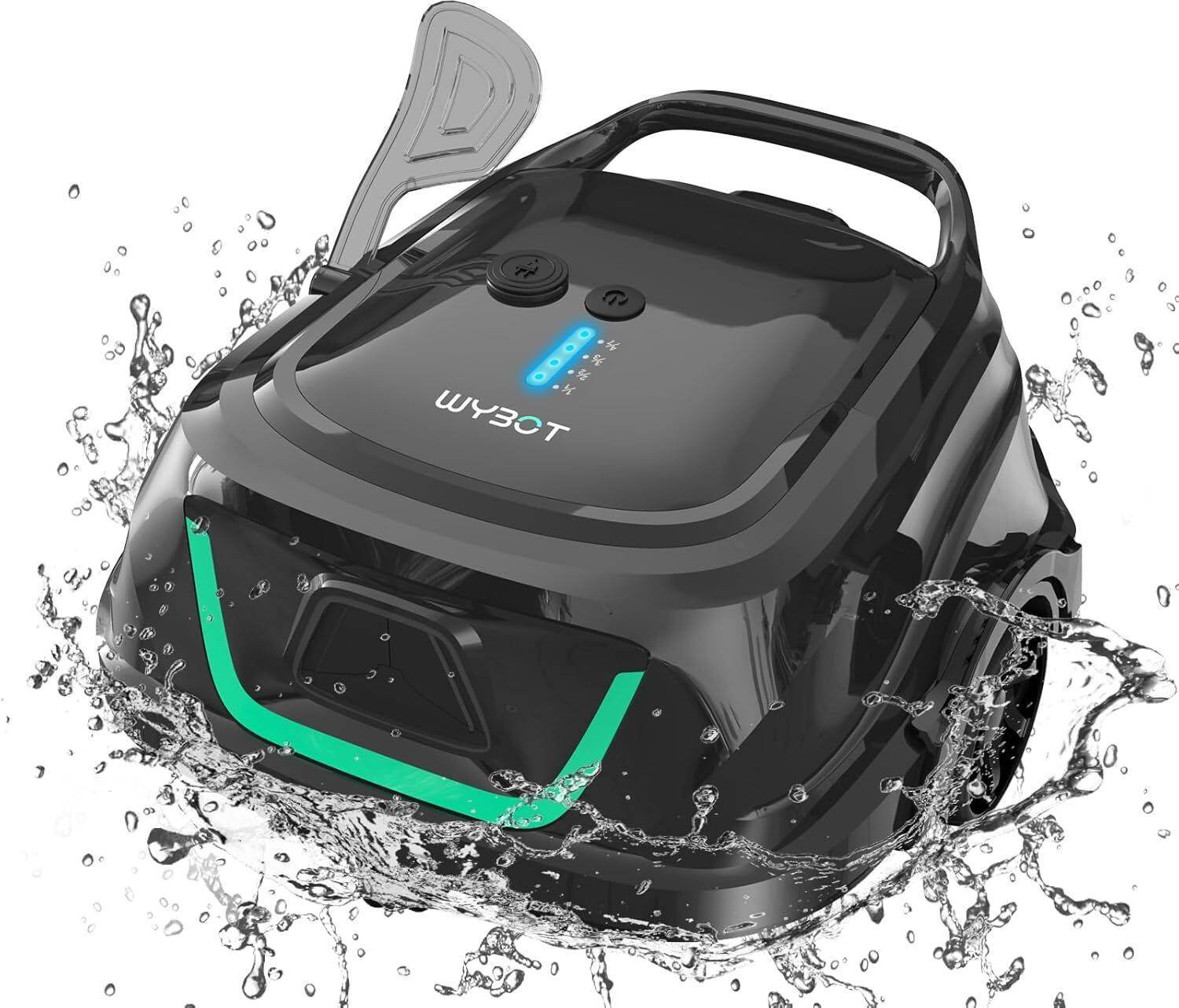 Robot de piscine sans fil Wybot A1 - Nettoyage du fond,Batterie Grande Autonomie - Image 1