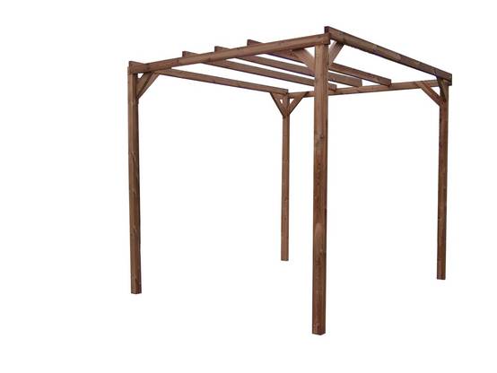 Habrita - Pergola THONON en bois thermo chauffé sans couverture 8,88 m² Habrita - Image 1