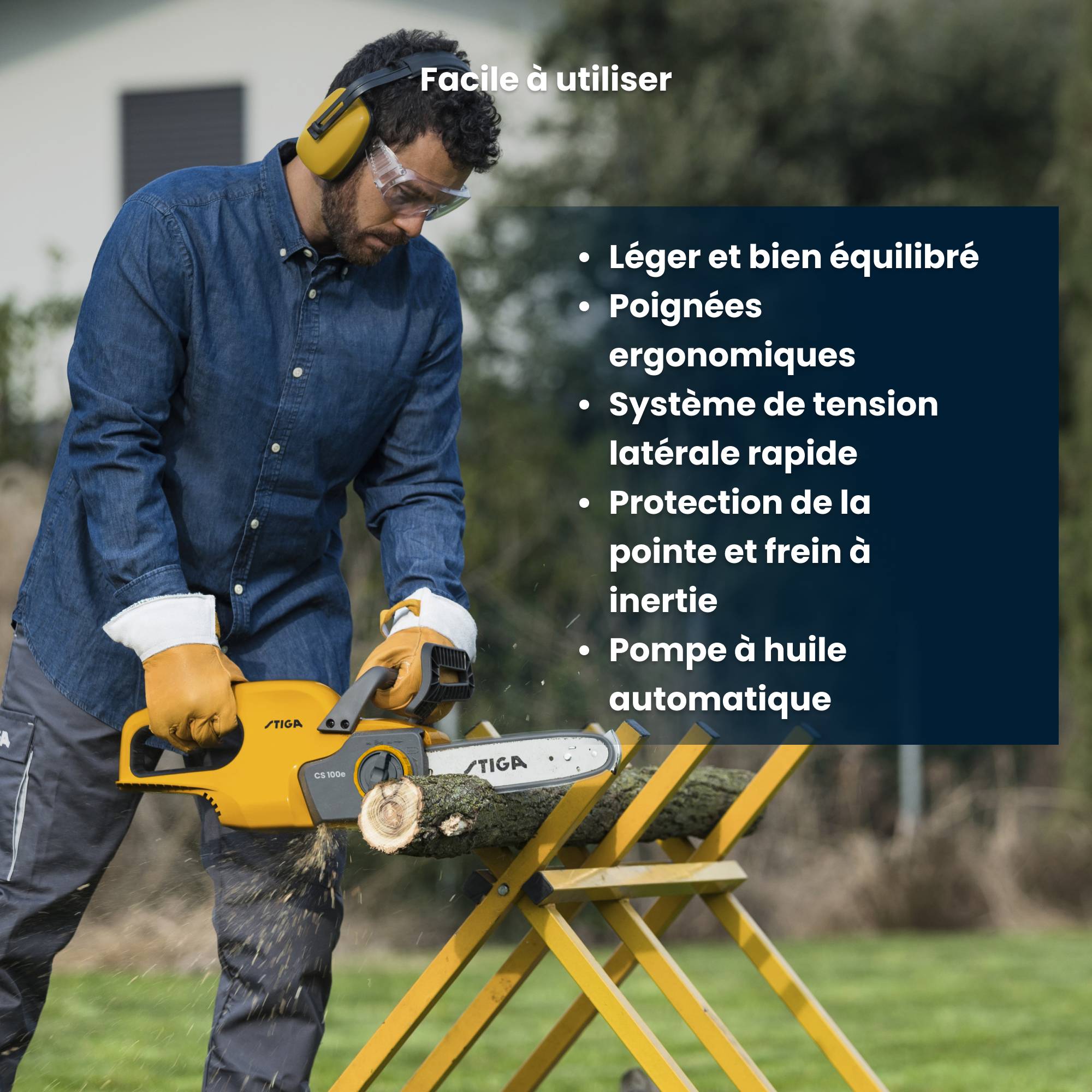 Stiga - Kit tronçonneuse CS 100e, batterie 20V, moteur 700 W - STIGA - Image 4