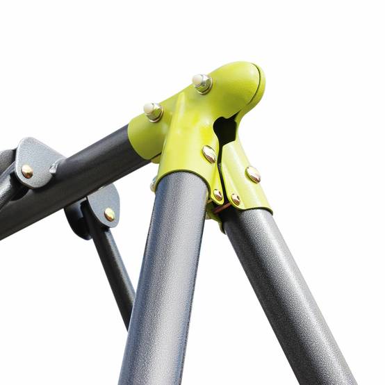 sweeek - Balançoire 4 agrès Meltemi. portique 6 places avec 2 balançoires. 1 face à face et 1 nacelle. 223cm de hauteur. station de jeux extérieure | sweeek - Image 6