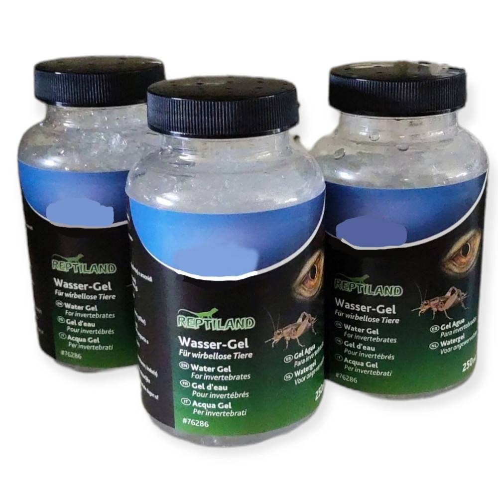 Gels d'eau pour invertébrés 250 ml (Un lot de 3) pour reptiles - Image 1