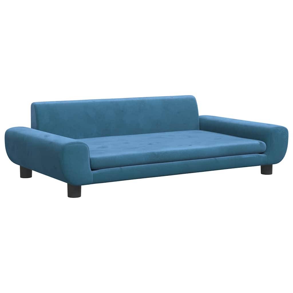 Vidaxl - Lit pour chien bleu 100x54x33 cm velours vidaXL 171981 - Image 2
