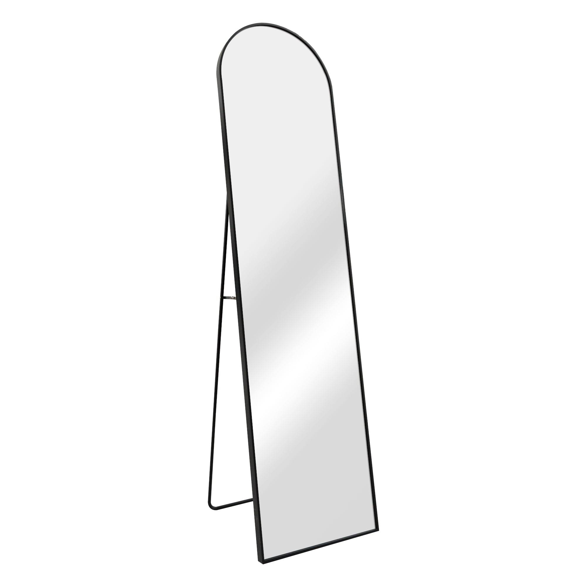 Helloshop26 - Miroir sur pied psyché inclinable 160 x 40 cm noir - Image 1