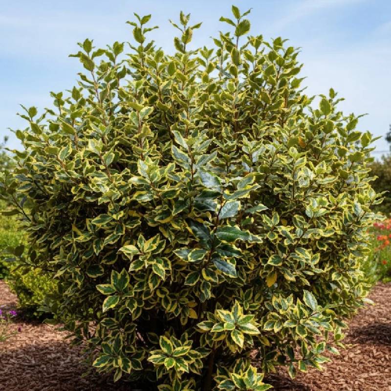 Elaeagnus panaché Viveleg®, Chalef à fleurs Blanche/Jaune - feuillage Persistant - Pot de 7,5L - 60/80 cm - Image 4
