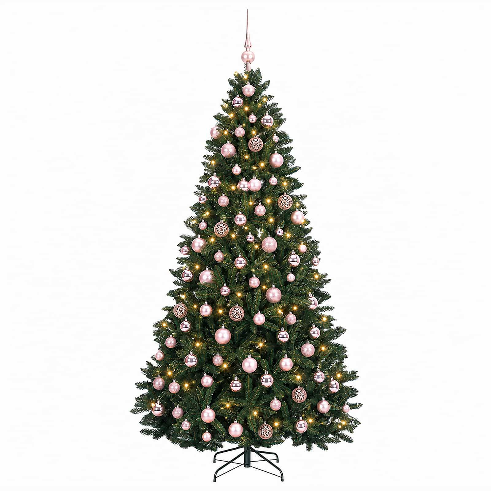 Vidaxl - Sapin de Noël artificiel vert foncé avec boules 180 cm 300 LED vidaXL 3466734 - Image 5