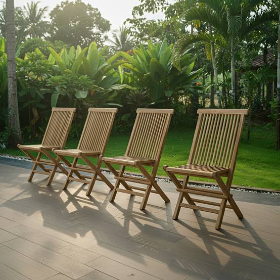 Salon de jardin en teck massif Manille, 6 places - TECK'Attitude - Image 9
