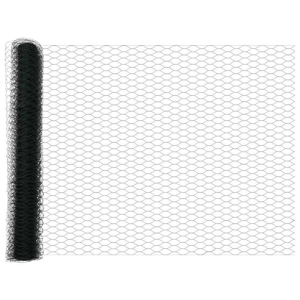 Poteau clôture acier PVC vert 10000 x 3,2 x 100 cm - PANGIVO - Image 7