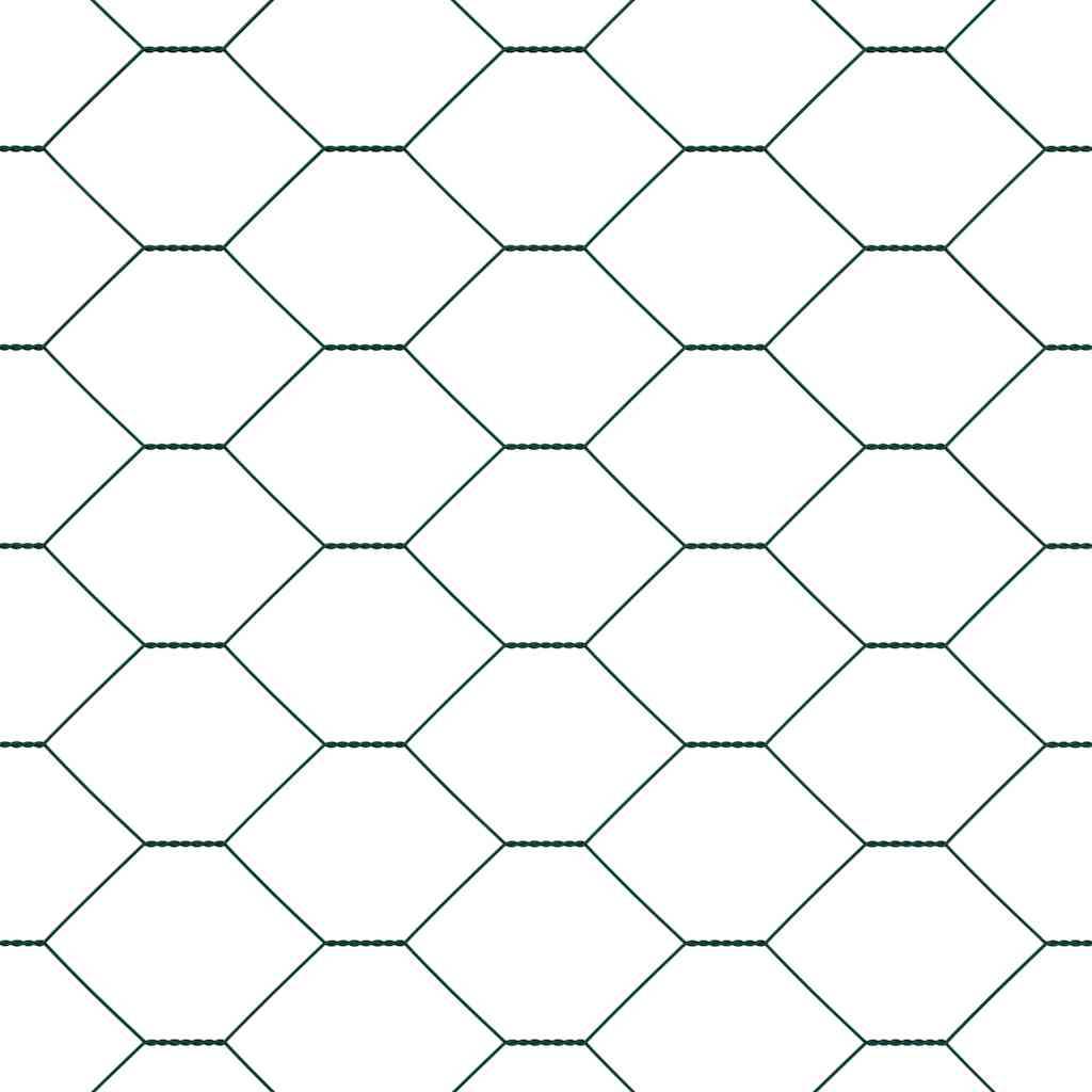 Poteau clôture acier PVC vert 10000 x 3,2 x 100 cm - PANGIVO - Image 8