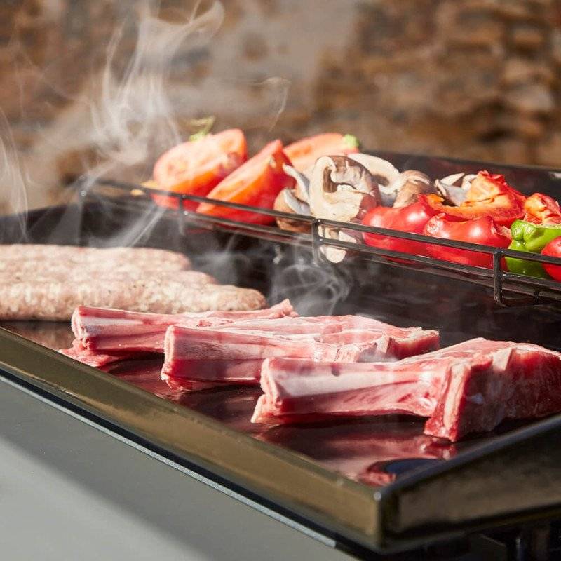 Brasero - Plancha gaz Silvia IIG 2 feux – BRASERO BY FAVEX – Plaque acier céramique 52 x 34 cm - 5,3 kW - 8 personnes - Image 2