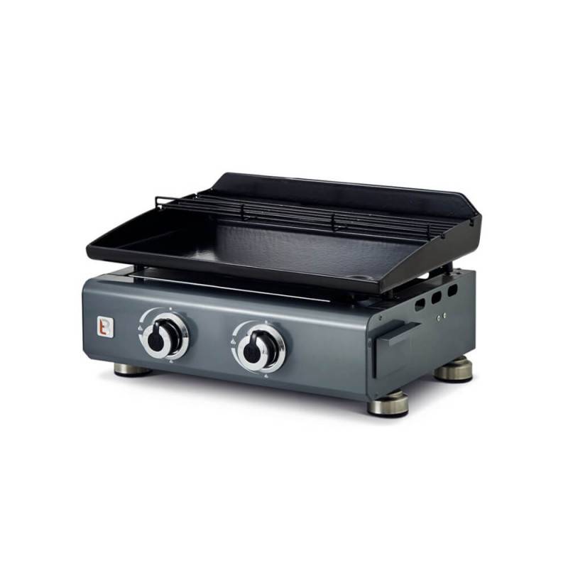 Brasero - Plancha gaz Silvia IIG 2 feux – BRASERO BY FAVEX – Plaque acier céramique 52 x 34 cm - 5,3 kW - 8 personnes - Image 1