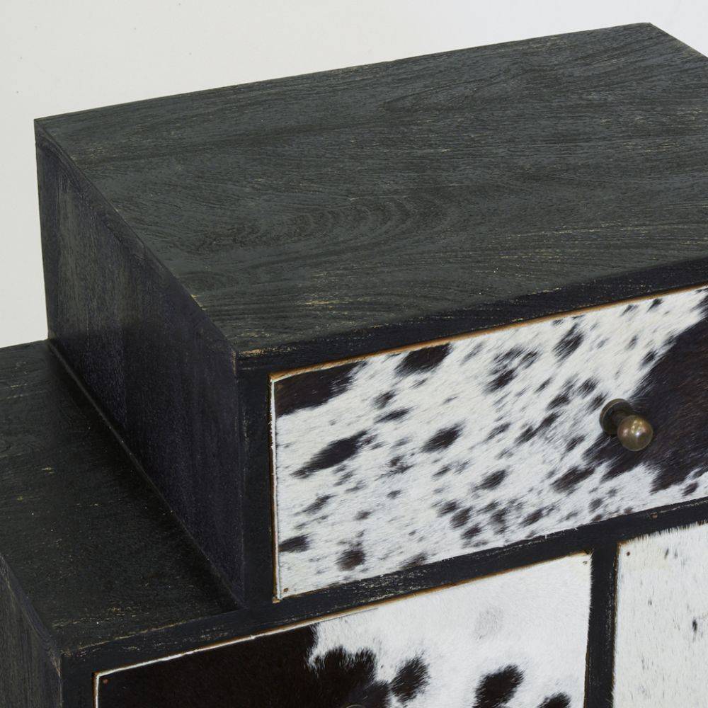 Aubry Gaspard - Grande commode Zigzag Vache noire - Image 3