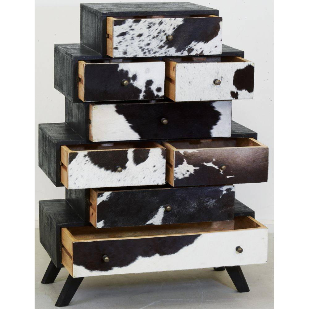 Aubry Gaspard - Grande commode Zigzag Vache noire - Image 2