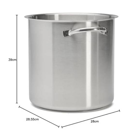 Marmite sans couvercle 28cm inox 3507.28 De Buyer - Image 5
