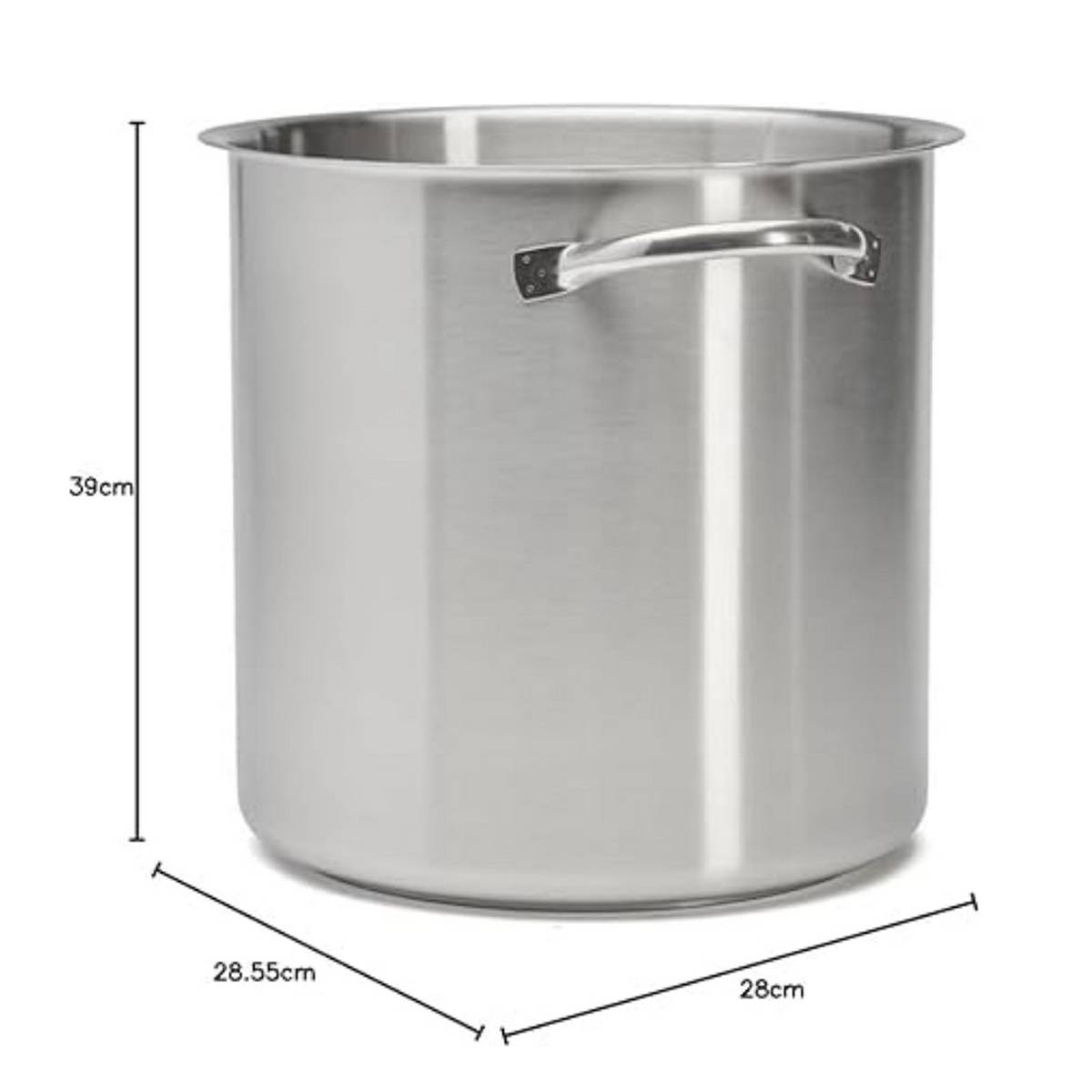 Marmite sans couvercle 28cm inox 3507.28 De Buyer - Image 5