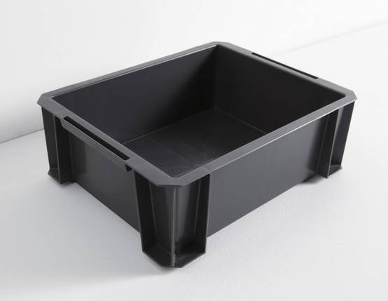 Centrale Brico - bac de manutention IRIS plastique anthracite l.35 x P.27.5 x H.12 cm cm, 8 l - Image 1