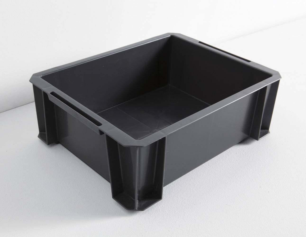 Centrale Brico - bac de manutention IRIS plastique anthracite l.35 x P.27.5 x H.12 cm cm, 8 l - Image 1