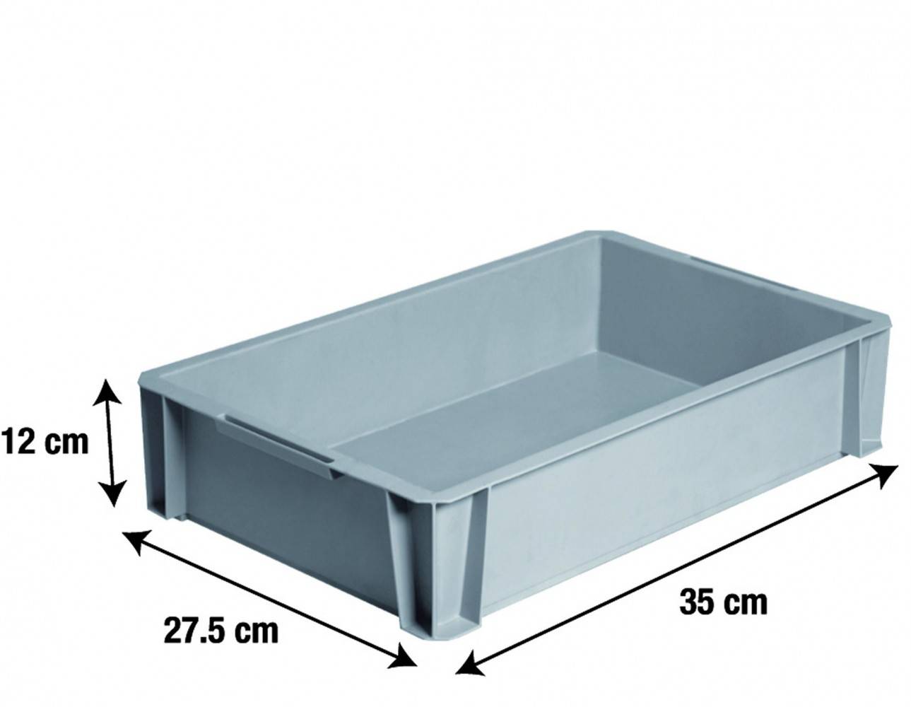 Centrale Brico - bac de manutention IRIS plastique anthracite l.35 x P.27.5 x H.12 cm cm, 8 l - Image 2