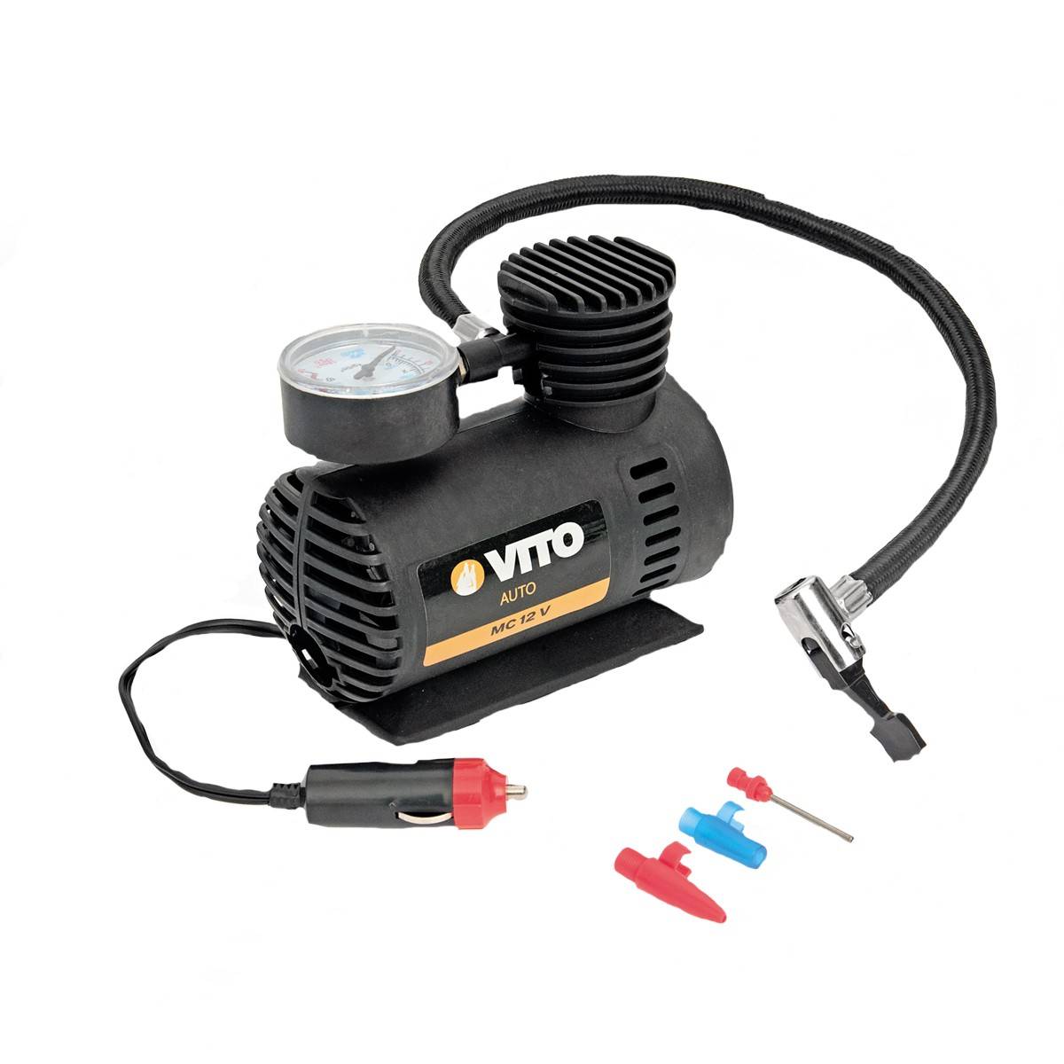 Mini Compresseur Portable 12V 13 Bar 150 PSI Station de gonflage avec indicateur de pression VITO - Image 2
