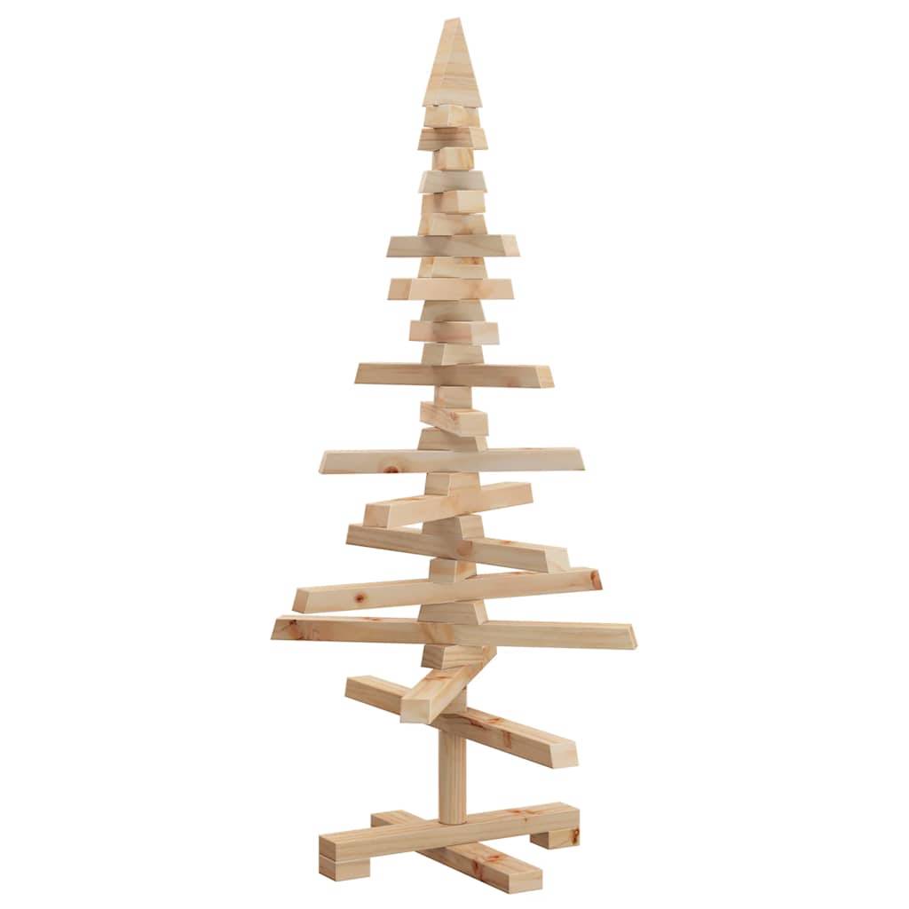 Sapin de Noël en bois de pin décoratif style scandinave pour intérieur 90 cm – ComfortXL Outdoor Living - Image 2