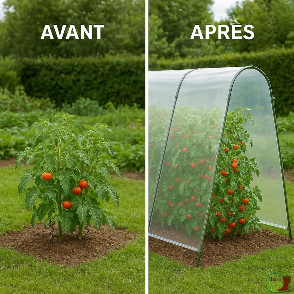 Serre à tomates avec bâche - Image 7