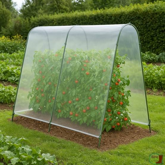 Serre à tomates avec bâche - Image 6