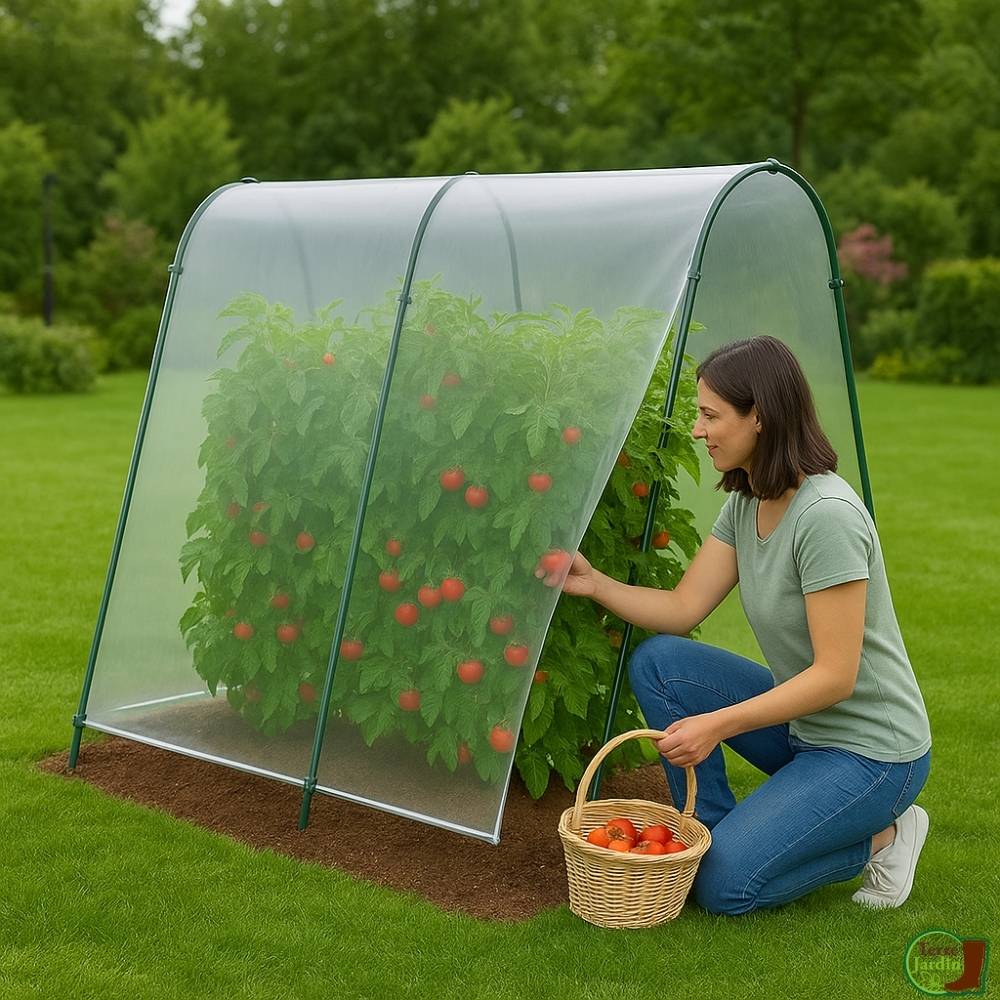 Serre à tomates avec bâche - Image 8