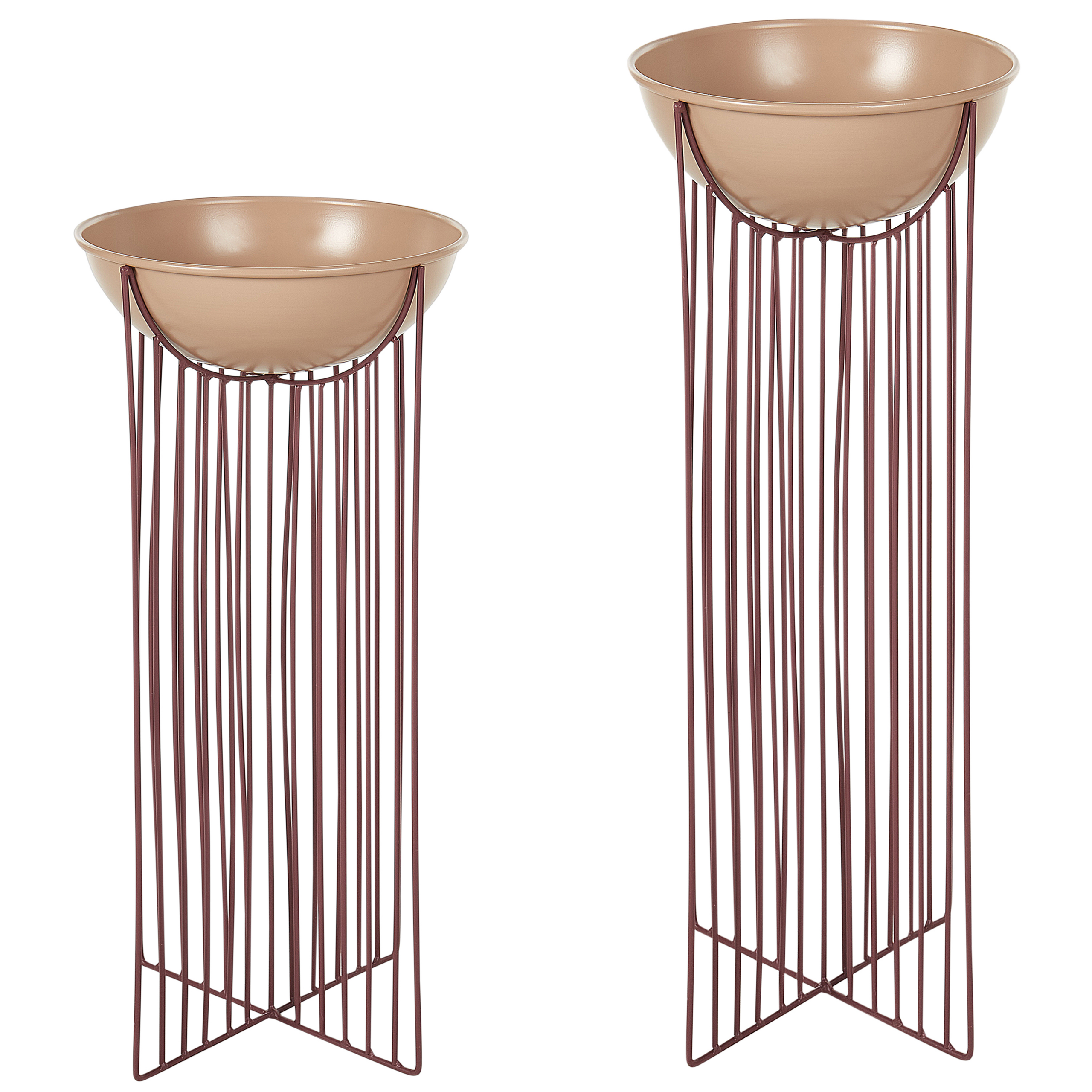 Beliani - Cache-pot d'intérieur Métal Rose FICARIA - Beliani