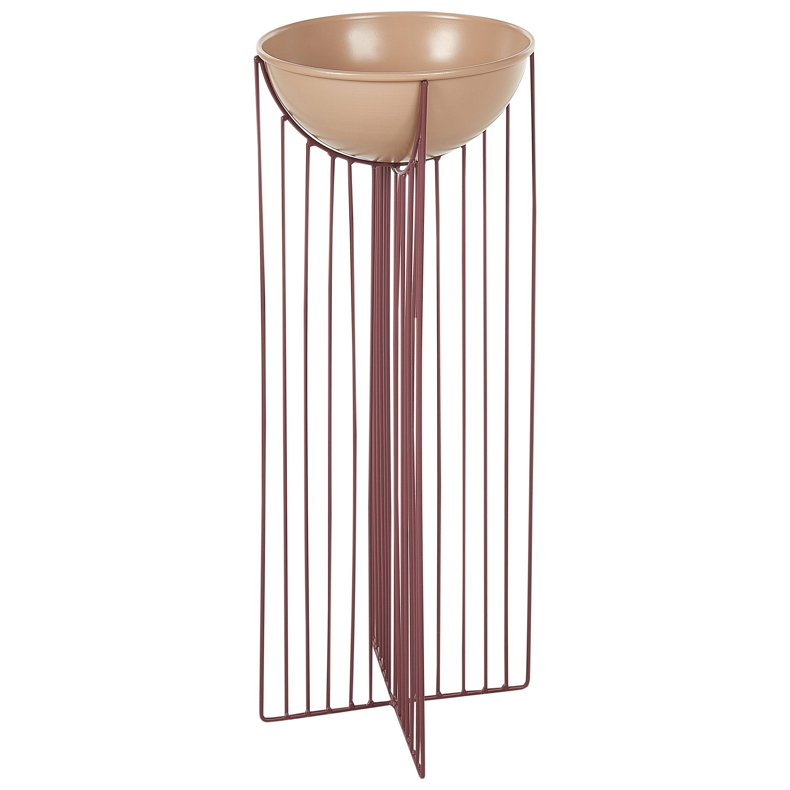Cache-pot d'intérieur Métal Rose FICARIA - Beliani - Image 4