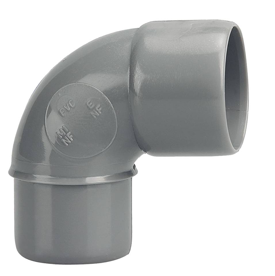 Coude PVC Mâle Femelle 87°30 D40 - WAVIN - 3026039 - Gamm vert