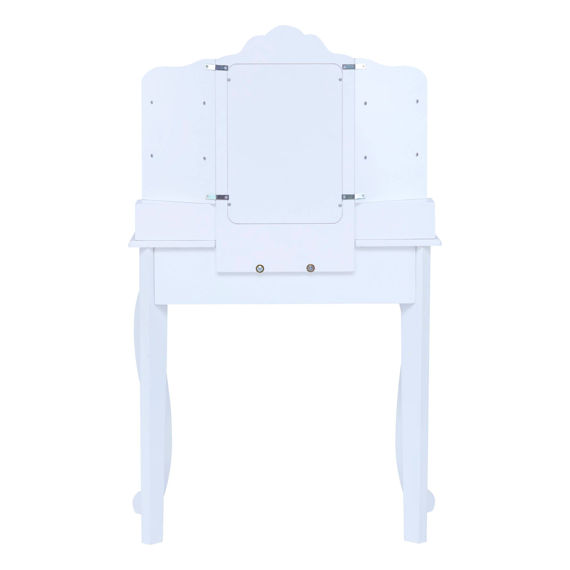 Coiffeuse enfant en effet bois blanc avec miroir Teamson Kids - Image 6