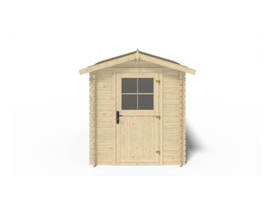 Altanka - Abri de jardin en bois - 4.75m2 - 1.9x2.5m - Ep. 28mm - Couleur: naturel - DOM594 - ALTANKA - Image 6