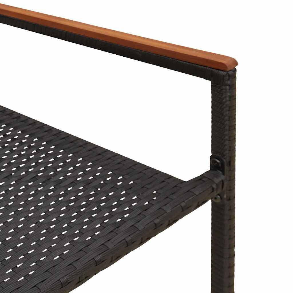 PANGIVO - Chaises empilables de jardin Noir et Marron 56 x 54 x 90 cm (2 pcs) - PANGIVO - Image 9