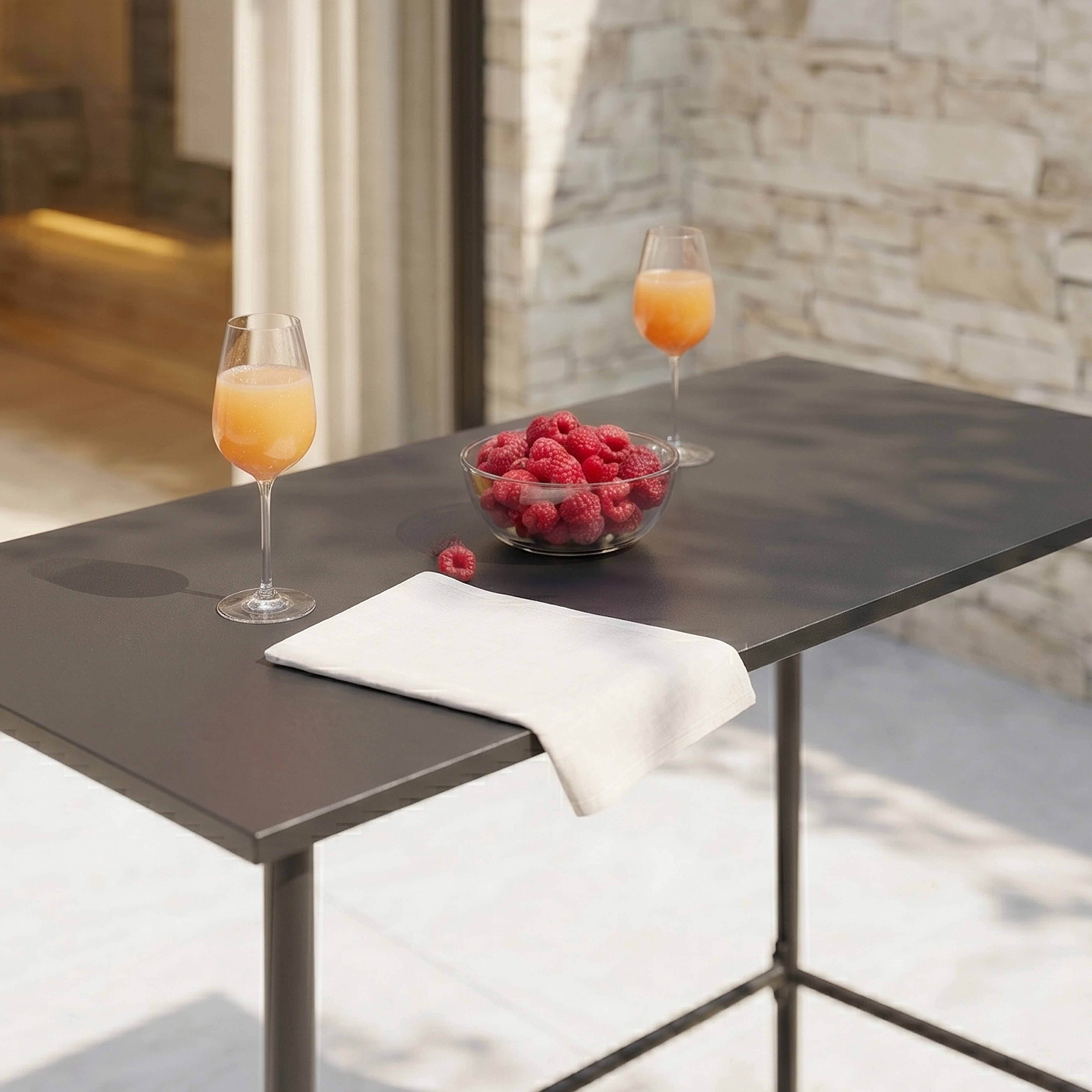 Oviala - Table de bar en métal anthracite Palavas - Oviala - Image 3