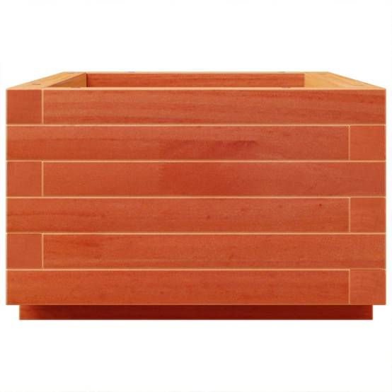 Jardinière bois de pin massif cire marron 70 x 40 x 26,5 cm - PANGIVO - Image 6