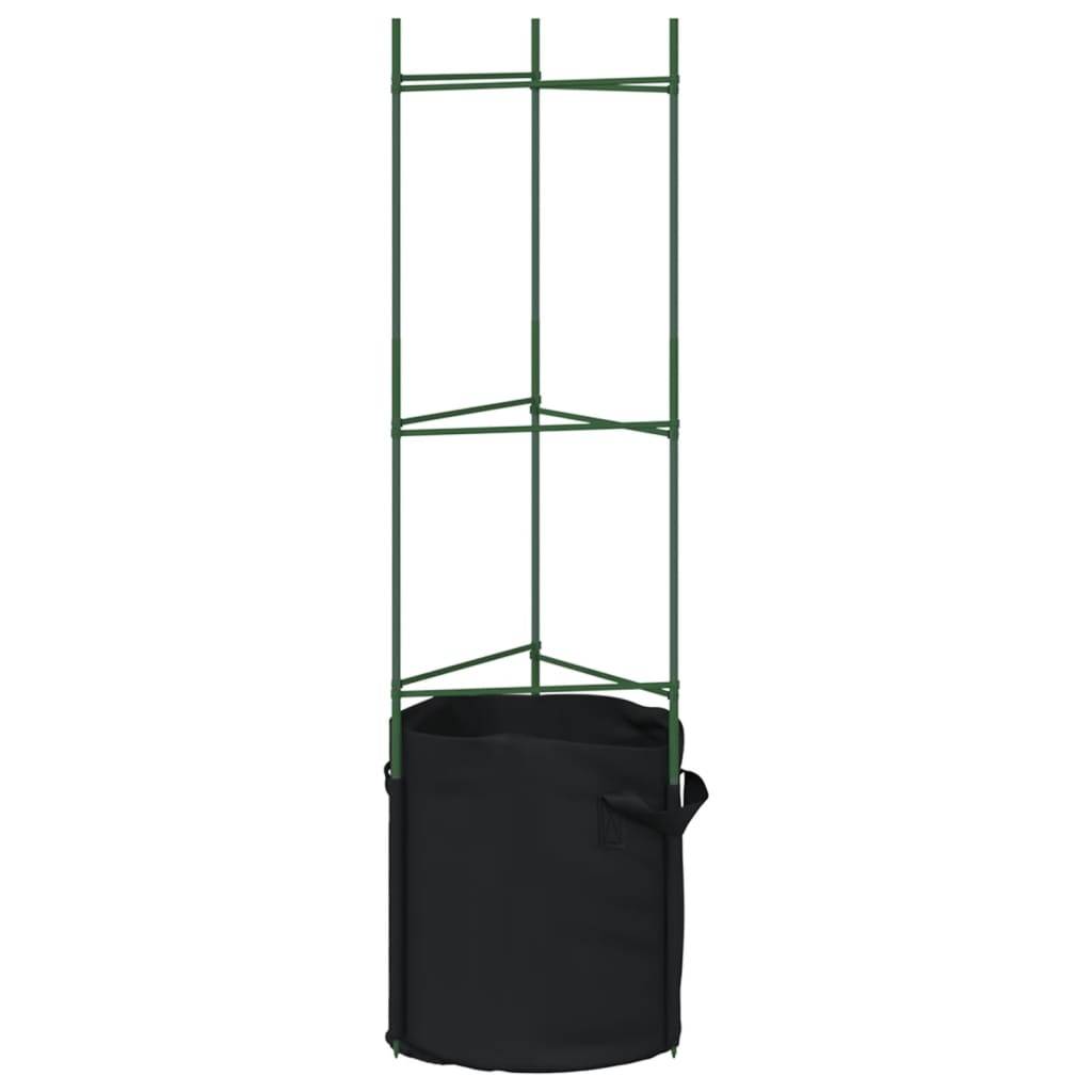 Kit Tuteurs Tomates en Acier avec 8 Sacs de Culture pour Plantation Facile Balcon Vert 116 cm – ComfortXL Outdoor Living - Image 5