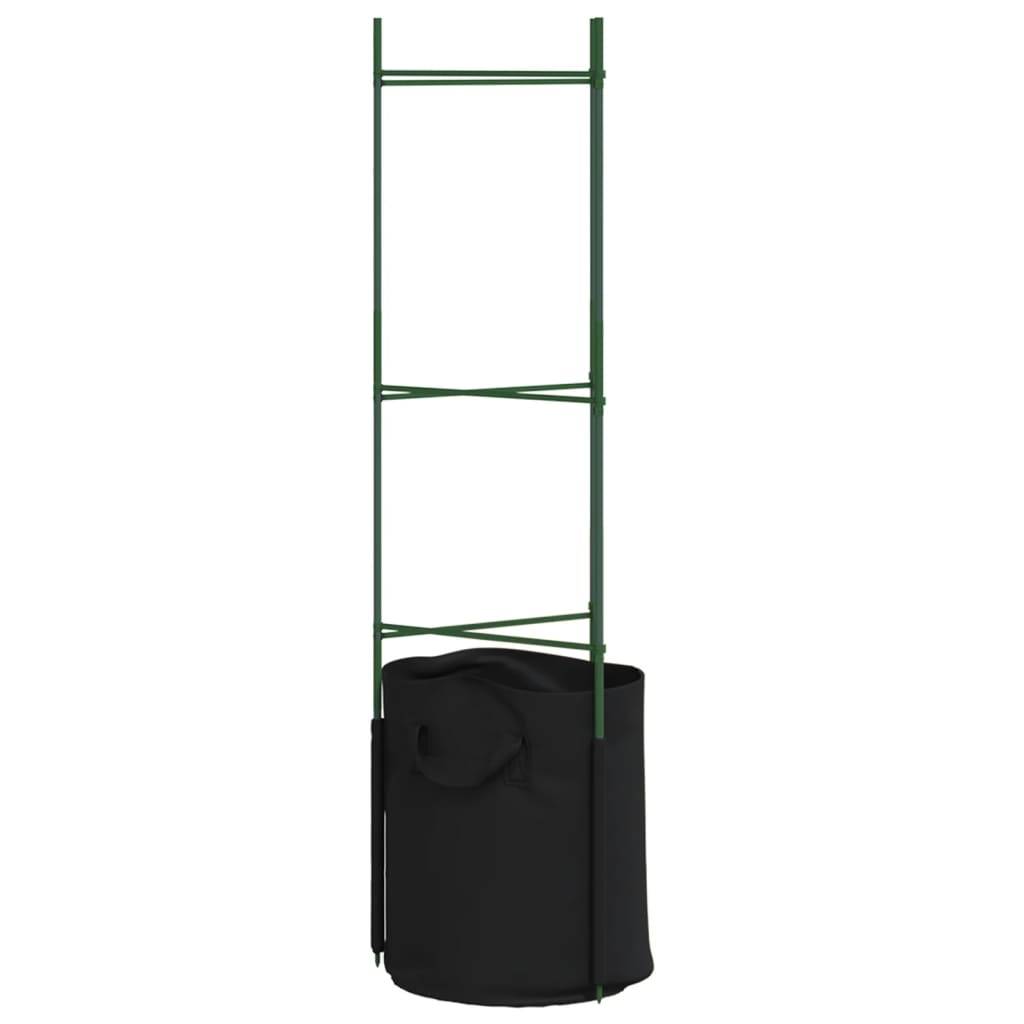 Kit Tuteurs Tomates en Acier avec 8 Sacs de Culture pour Plantation Facile Balcon Vert 116 cm – ComfortXL Outdoor Living - Image 6